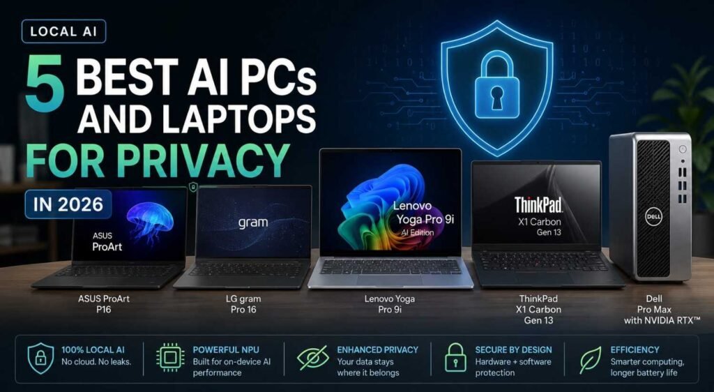 Local AI: 5 Best AI PCs and Laptops for Privacy in 2026